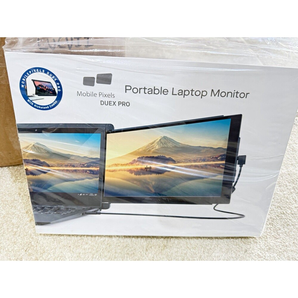 Mobile Pixels DUEX PRO 12.5in IPS 1080p FHD USB Portable Dual Monitor Black